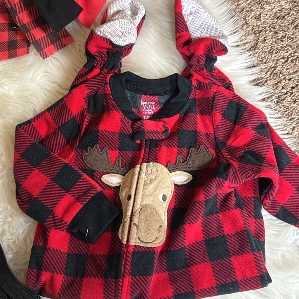 Boy’s First Birthday outfit, crown and bunting Woodland / Lumberjack theme - Picture 4 of 10